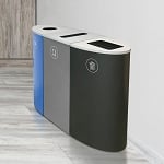 Spectrum 3-Stream Recycling Station | Blue-Gray-Black