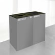 GeoCube Two-Stream Recycling Station | Double Slate 