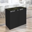 GeoCube Two-Stream Recycling Station | Double Charcoal 