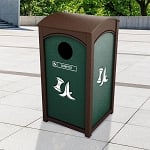 Amherst Sideload Single Recycling Container - Configurable