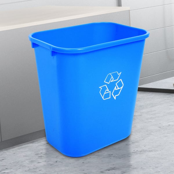 The 14 Quart in Blue with Recycling Symbol 