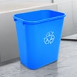 The 14 Quart in Blue with Recycling Symbol 