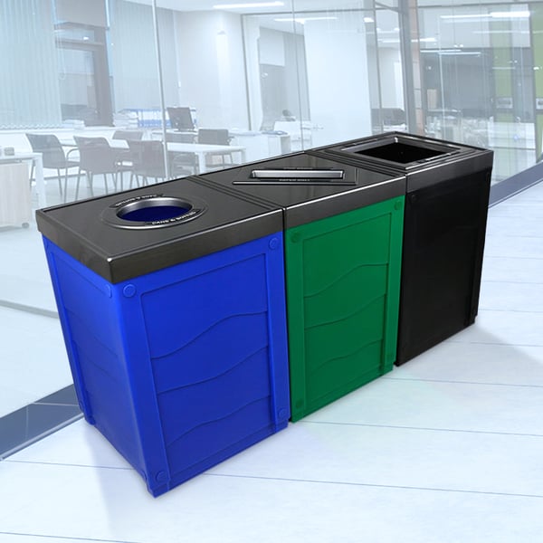 Evolve Cube Three-Stream Recycling Station 