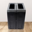 Evolve Two-Stream Cube Slim Recycling Station 