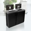 Evolve Two-Stream Cube Slim Recycling Station with Signframes in Black 