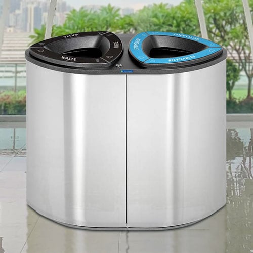 The Catalina Double - 2-Stream Recycling container 