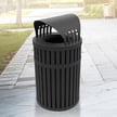 Waste Bin with Full Opening Canopy Lid 