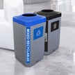 The Octo Indoor Two-Stream Recycling & Waste Combo 