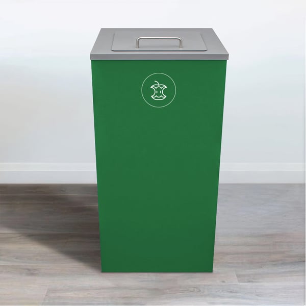 Green Compost bin with Lift lid 