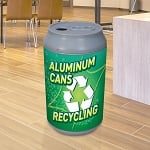 Big Can Recycler - 'Green Fizz' Aluminum Cans Recycling