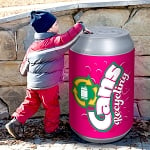 Big Can Recycler - 'Pink Pop!' Aluminum Cans Recycling