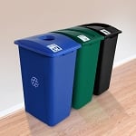 Waste Watcher XL Three-Stream Recycling Station - Configurable