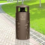 Nature Series 33 Gallon Trash Receptacle - Bamboo - Configurable