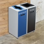 Lounge Double Recycling Station | White