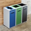 Lounge Triple Recycling Station | White 