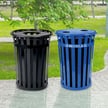 Includes 36-Gal Flat-top Waste and Recycling Receptacles 