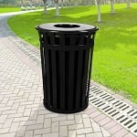 Oakley Configurable 36-Gal Slatted Waste Receptacle