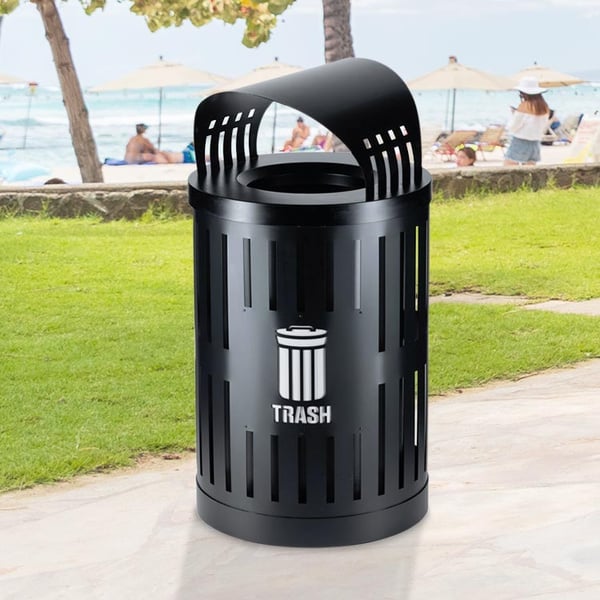 Parkview Dualcoat Canopy Top Trash Bin 