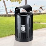 Parkview Dualcoat Canopy Top Trash Bin