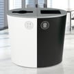 Spectrum Two-Stream Double Ellipse Recycling Station | White-Black 