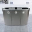 Spectrum 3-Stream Recycling Station | Gray-Gray-Gray 