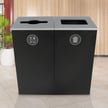 Spectrum Two-Stream Double Cube Recycling Station | Black-Black 