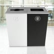 Spectrum Two-Stream Double Cube Recycling Station | White-Black 