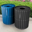 Recycling and Waste Barrel Combo | Flat Tops 