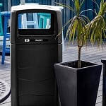 Renegade Outdoor Waste Container with Full Open Top - Configurable