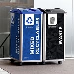 Mosaic 64 Gallon Double Waste & Recycling Station