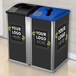 Mosaic 64 Gallon Double Customizable Recycling Station