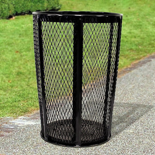 Base model Outdoor Waste container in Black 