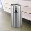 Glaro 16 Gallon Single Purpose Recycling Container in Satin Aluminum 