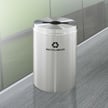 Glaro 33 Gallon Single Purpose Recycling Container in Satin Aluminum 