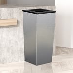 Metro Single Stream Recycling Receptacle in Stainless Steel