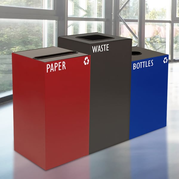 GeoCube Three-Stream Recycling Station | Custom 