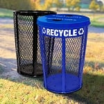 Expanded Metal Recycling and Waste Combo - Configurable