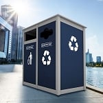 Keene Sideload Double Recycling Station - Configurable