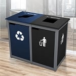 Keene Topload Double Recycling Station