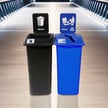 Comes as shown: Waste Only in black and Mixed Recyclables in blue 