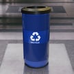 Stadium 20 Gallon Perforated Recycling Receptacle 