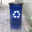 The Stadium 35 Gallon Perforated Recycling Receptacle 