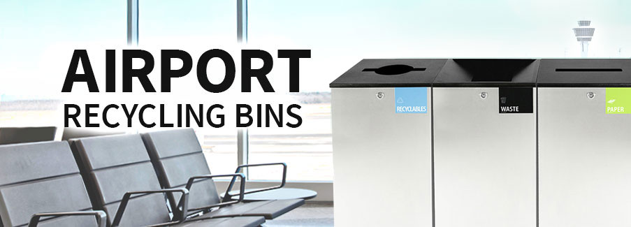 Airport Recycling Bins