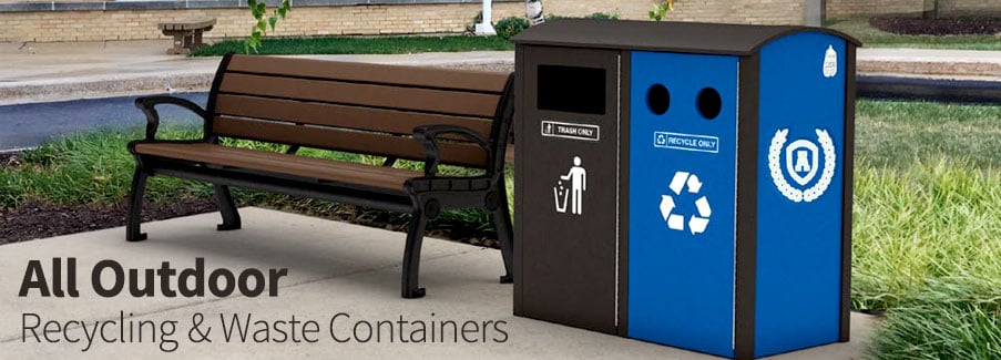 All Outdoor Recycling Bins and Containers