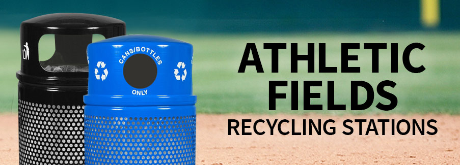 Athletic Fields Recycling Stations