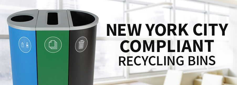 New York City Compliant Recycling Bins