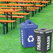 Easy to use recycling bins for the great outdoors 