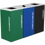 Kaleidoscope Three-Stream Composting Container