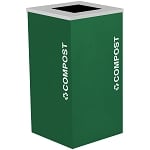 California Compliant Kaleidoscope One-Stream Square Composting Container