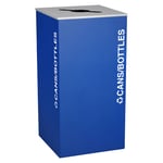 Kaleidoscope XL Square One-Stream Recycling Container - Configurable